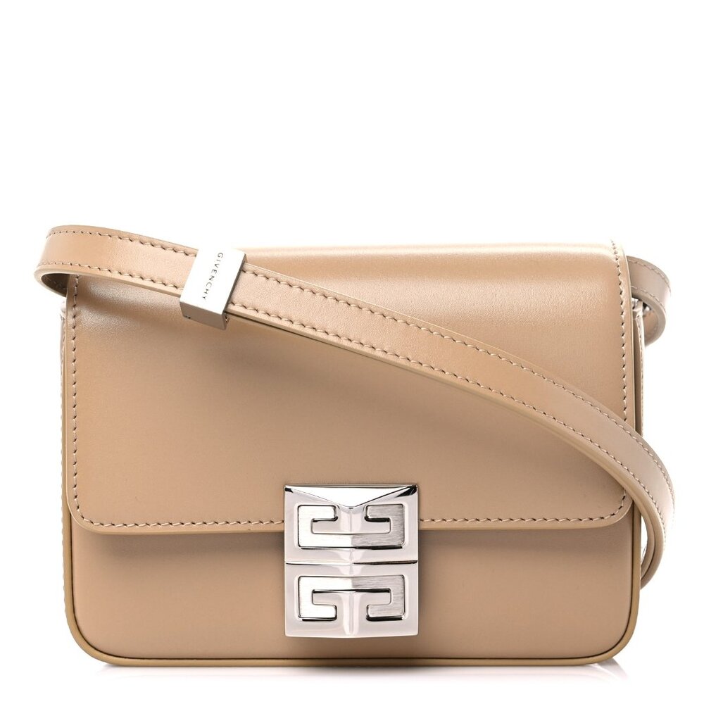 NWT Authentic Givenchy Box Calfskin Small 4G Shoulder Bag Beige - Picture 6 of 11